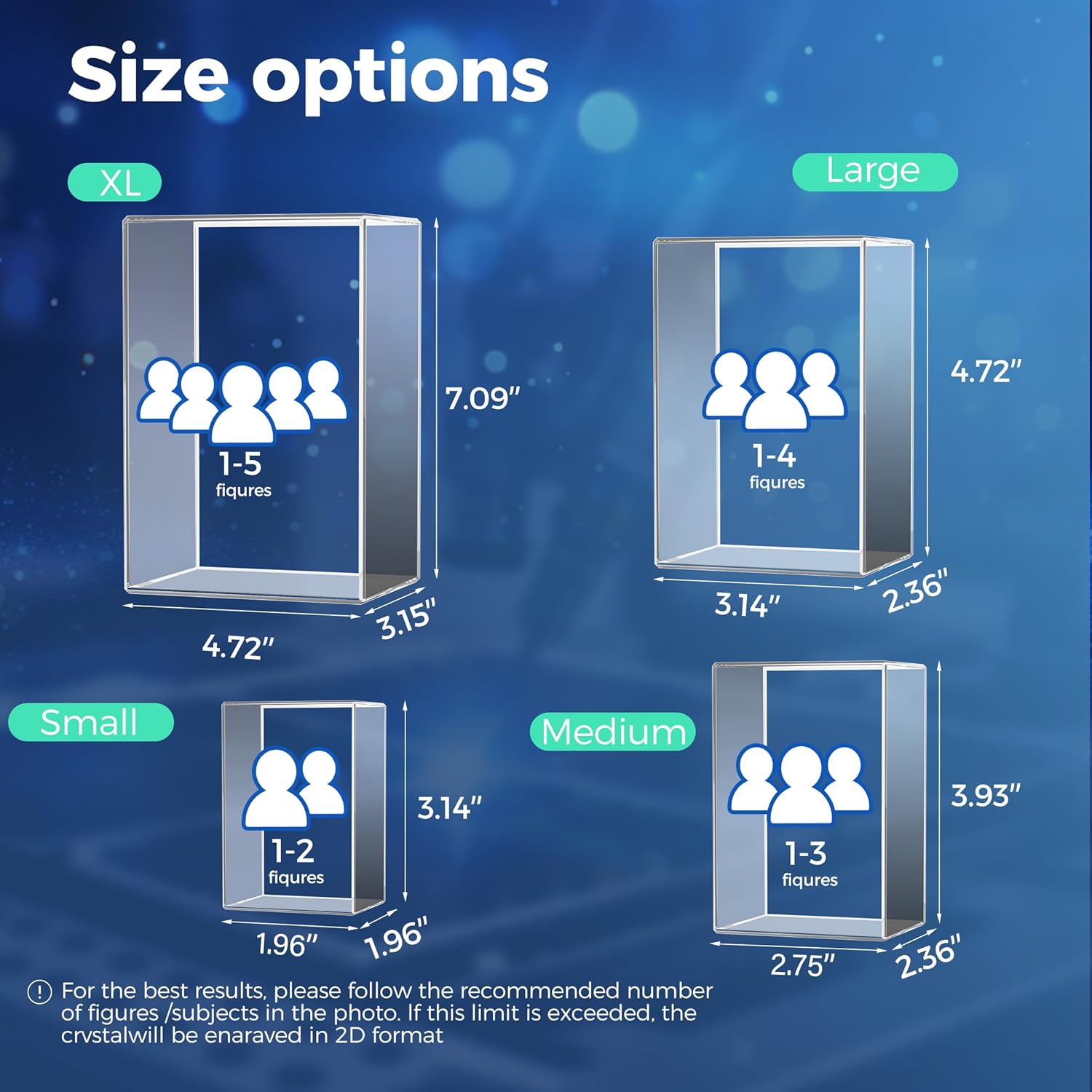 Portrait XXXL - 3D Crystal Photo