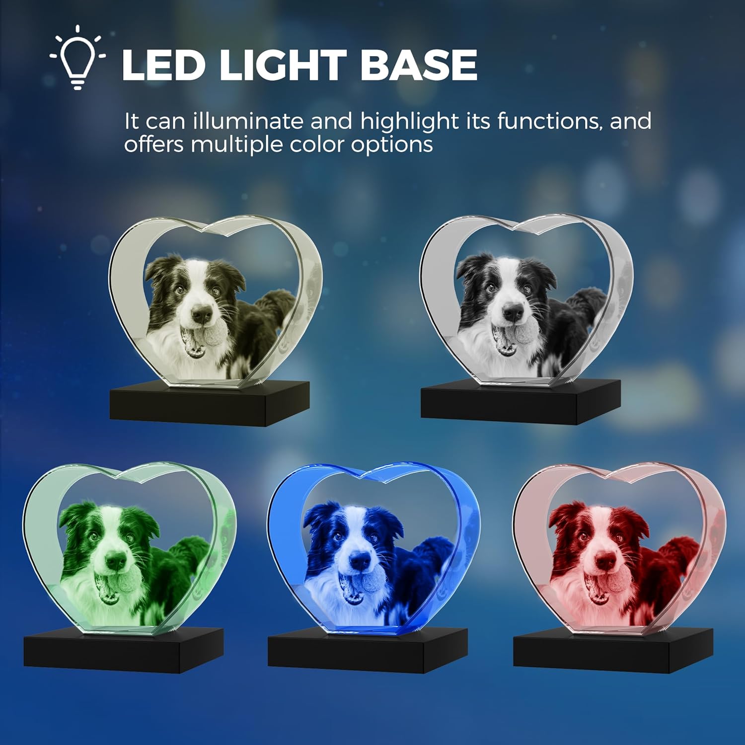 Heart Medium - 3D Crystal Photo