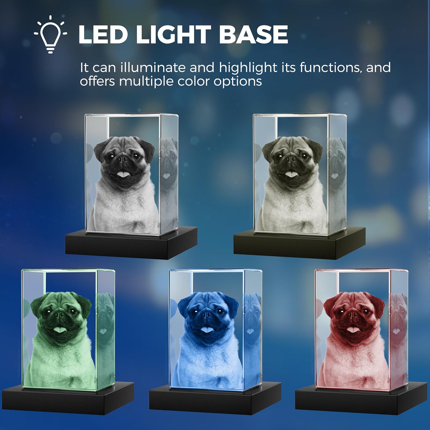 Portrait Medium - 3D Crystal Photo