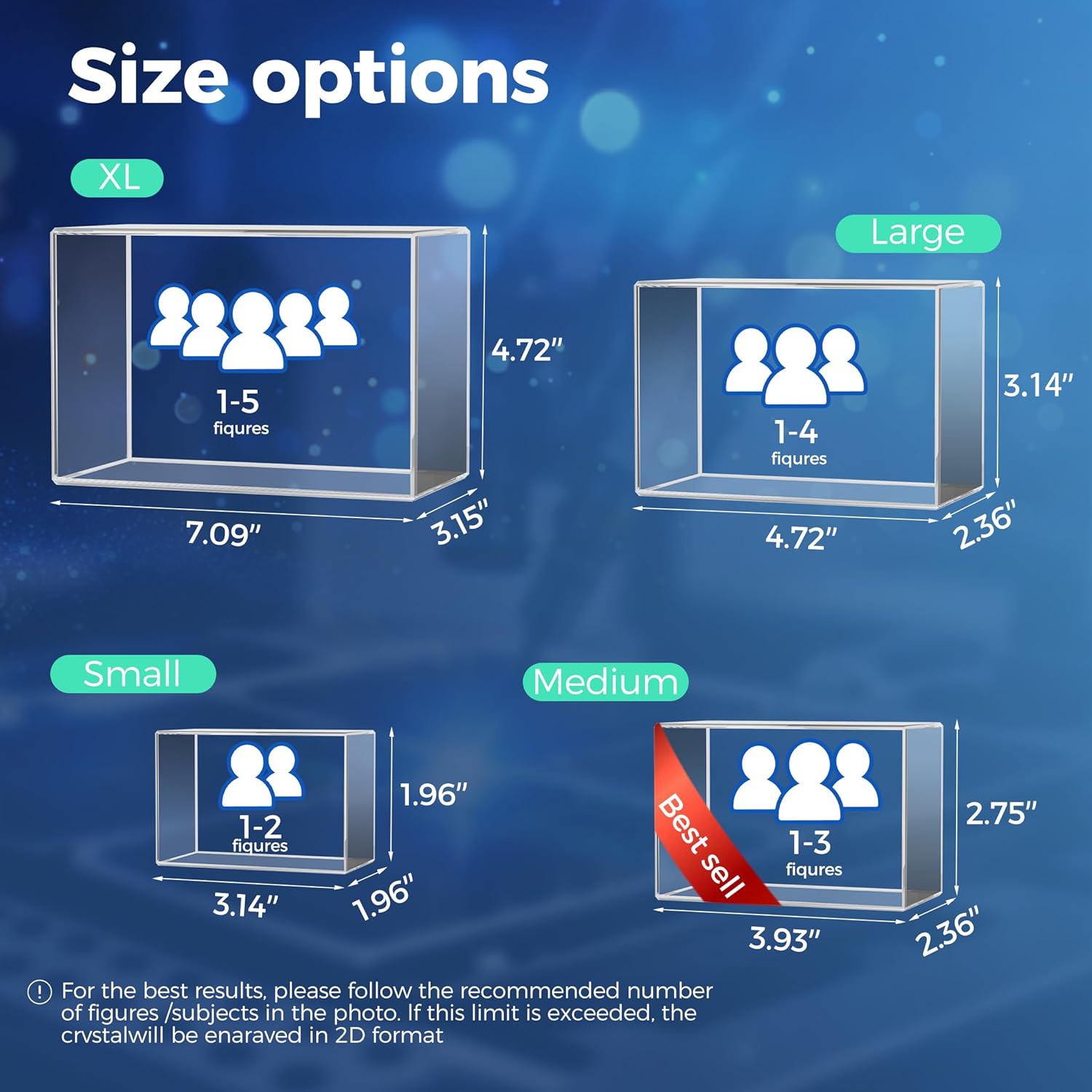 Landscape Small - 3D Crystal Photo
