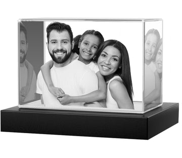 3D Crystal Rectangle Landscape Large (3-5 Figures)