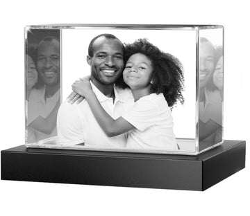 3D Crystal Rectangle Landscape Medium(2-4 Figures)