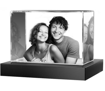 3D Crystal Rectangle Landscape  Small(1-2 Figures)