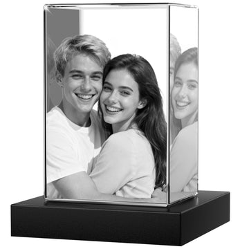 3D Crystal Rectangle Portrait Medium(2-4 Figures)