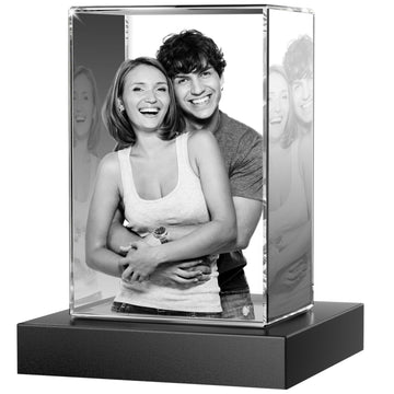 3D Crystal Rectangle Portrait Small(1-2 Figures)